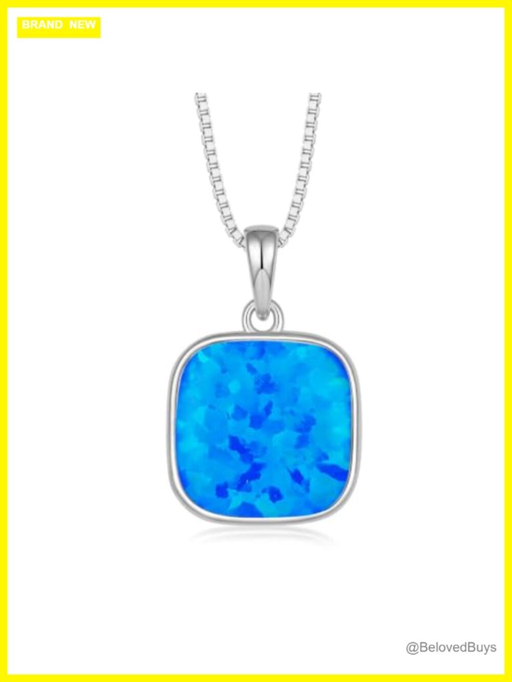 925 Silver Opal Pendant Necklace October Birthstone Gift for Women
